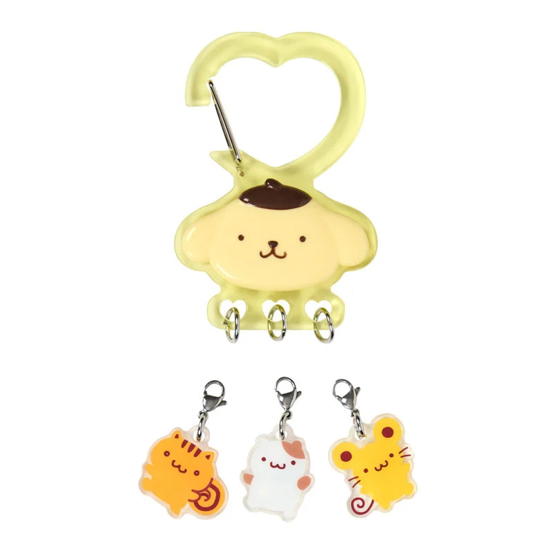 Sanrio | Sanrio Characters With Your Favorite Friend Carabiner Keychain - Pompompurin
