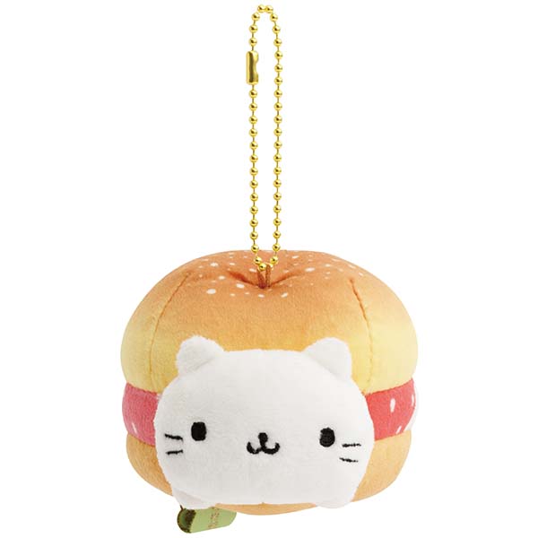 San-X | Characters Friends | Always Together Hanging Plush Toy - Meow Meow Meow Kitty (Bun)
