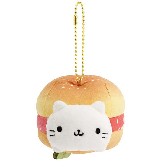 San-X | Characters Friends | Always Together Hanging Plush Toy - Meow Meow Meow Kitty (Bun)