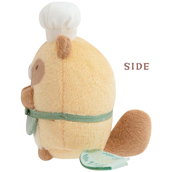 San-X | Sumikko Gurashi Raccoon Round Restaurant Hand-held Tenori Plush Toy - Raccoon