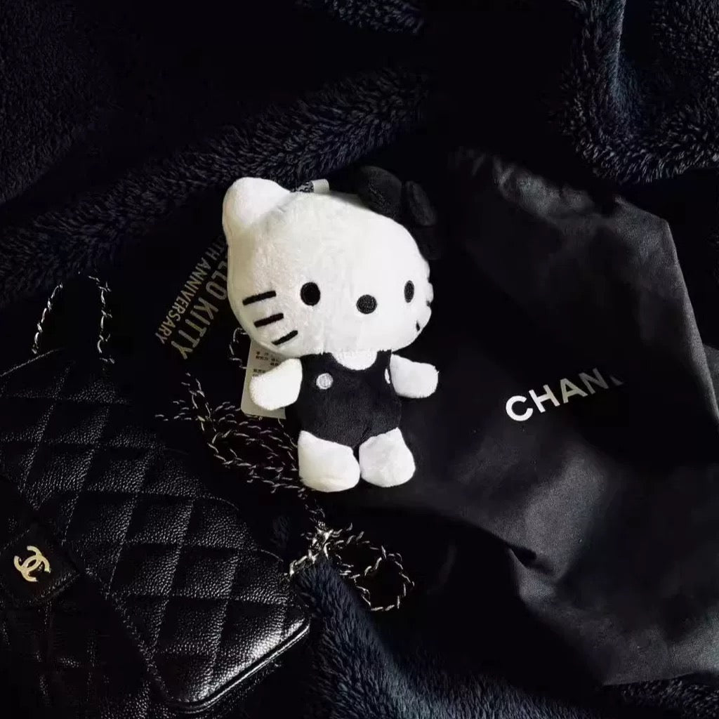 Sanrio Avail | Hello Kitty 50th Anniversary | 'Hello Kitty Classic Mascot Charm - Black (White Stitch)