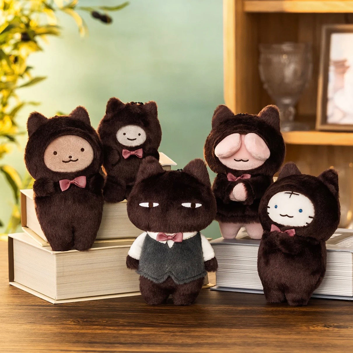 White Tiger and Black Tiger Cat Mascot - Black Cat Master