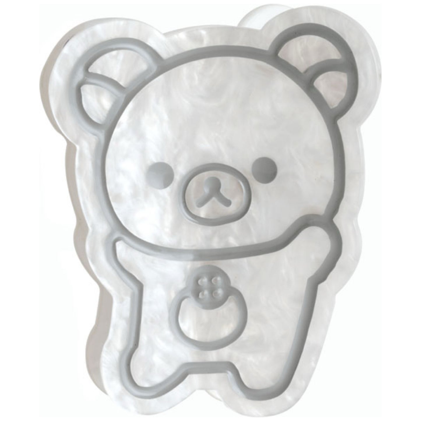 San-X | Rilakkuma BASIC RILAKKUMA MONOCHROME Claw Clip - Korilakkuma