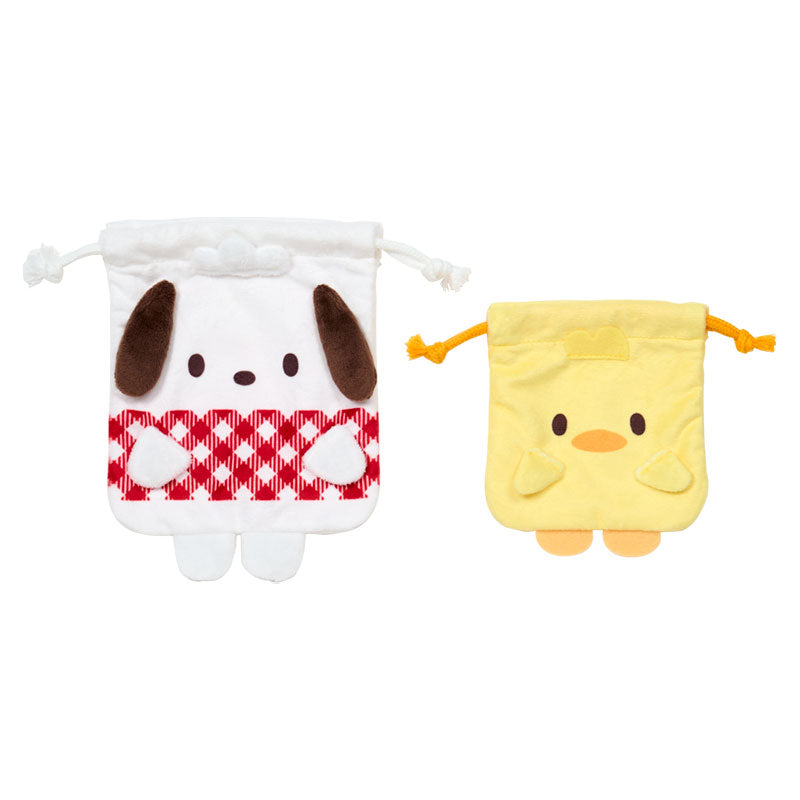Sanrio | Pochacco Loves Pee-Chan Drawstring Bag (Set of 2)
