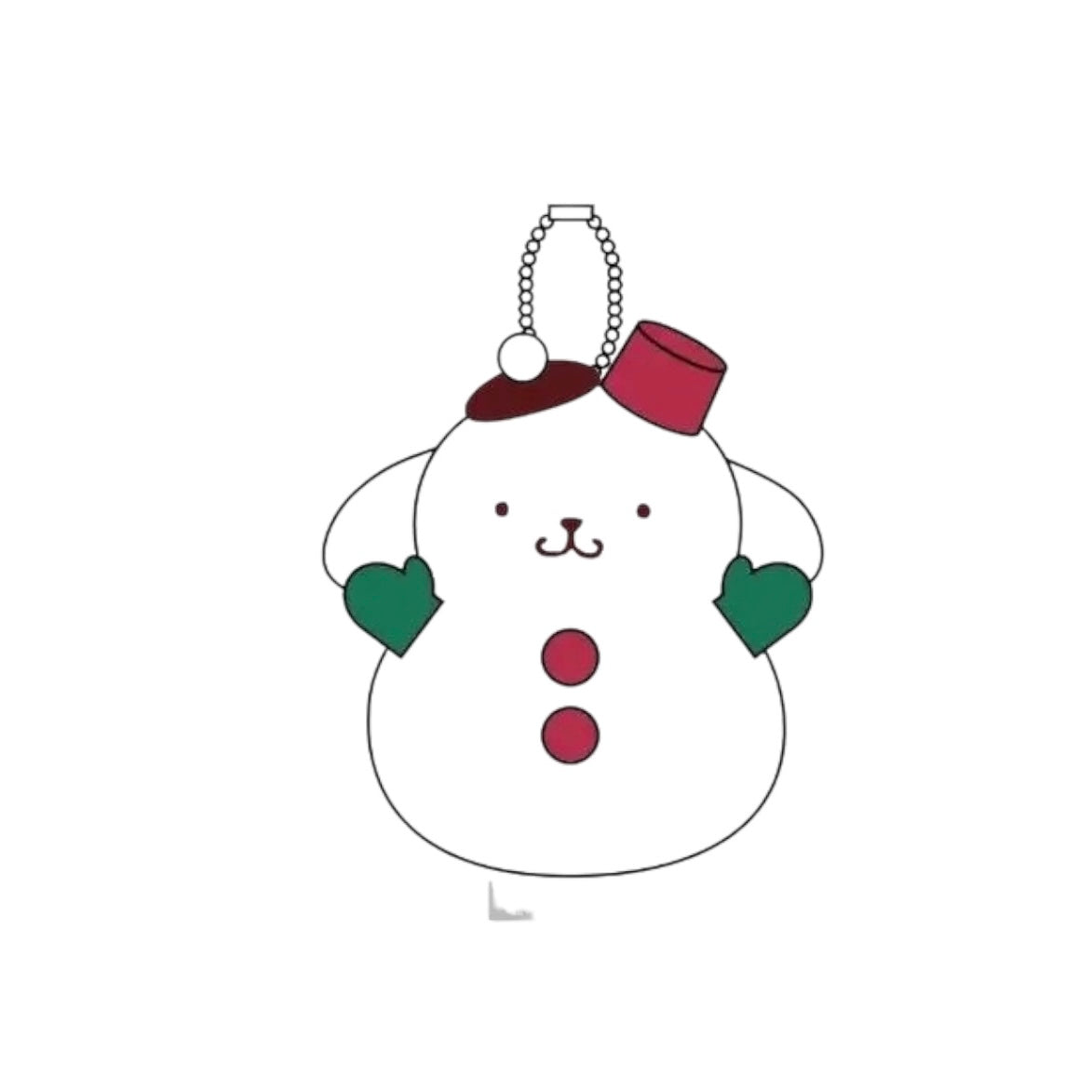 Sanrio Avail | Christmas Collection 2024 | Pompompurin Snowman Mascot Holder