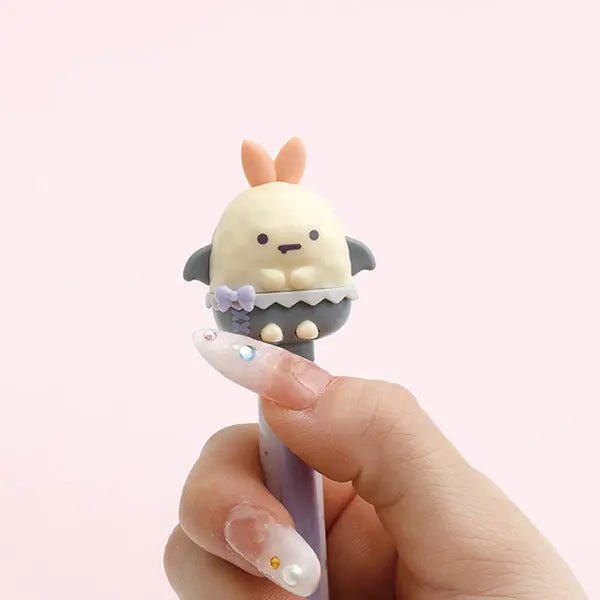 San-X | Sumikko Gurashi Angel & Devil Fluffy Ballpoint Pen with Mascot - Fried Shrimp Tail