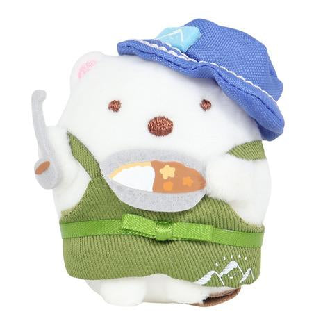 San-X | Sumikko Gurashi Private Camp Hand-held Tenori Plush Toy - Polar Bear