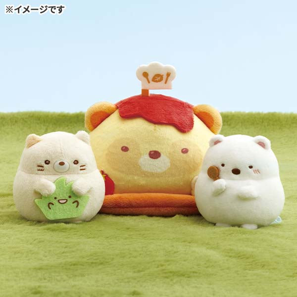 San-X | Sumikko Gurashi Raccoon Round Restaurant Scene Plush Toy