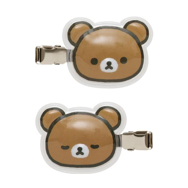 San-X | Rilakkuma Acrylic Hair Clip Set - Chairoikoguma