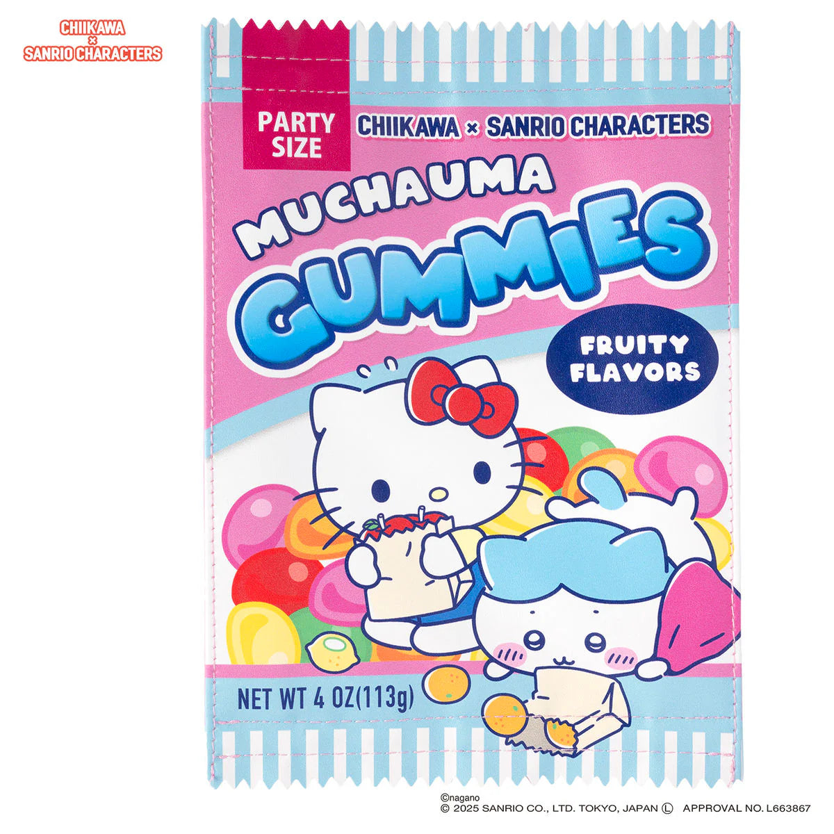 Chiikawa × Sanrio Characters Supermarket Snack Pouch (Hachiware and Hello Kitty)