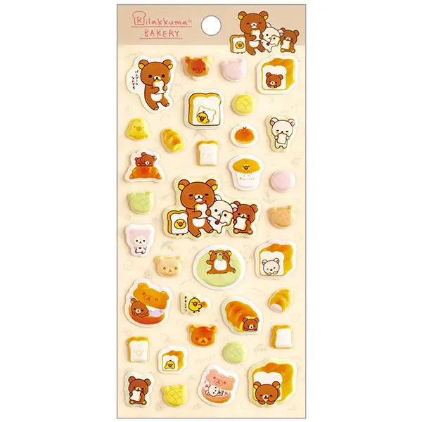 San-X | Rilakkuma Anytime Bakery Funifuni Sticker Sheet