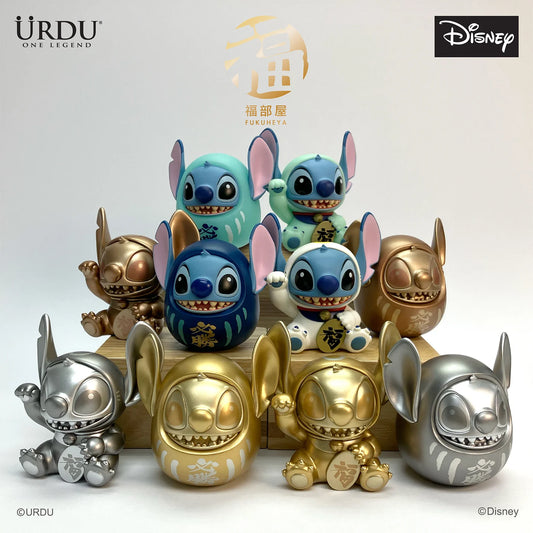 URDU Disney Fukuheya Lucky Blind Box Series 2 - Stitch (1 Box 8 Pcs, Total 10 Designs)