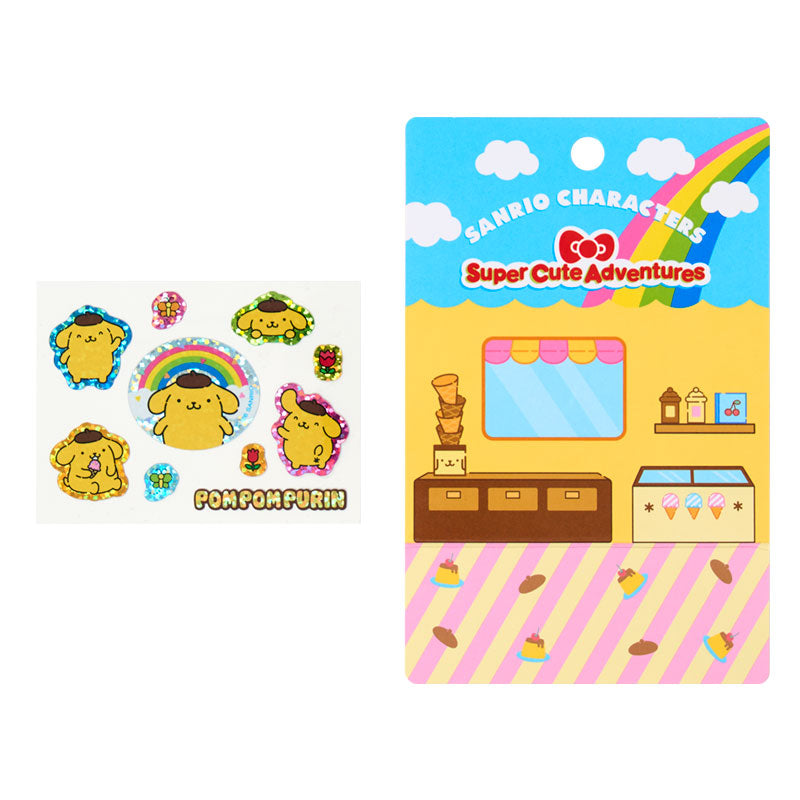 Sanrio | Sanrio Characters Super Cute Adventures Strap & Sticker Set - Pompompurin