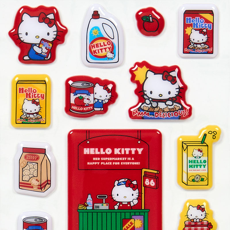 Sanrio | Sanrio Characters Plump Sticker Sheet - Hello Kitty (Red)