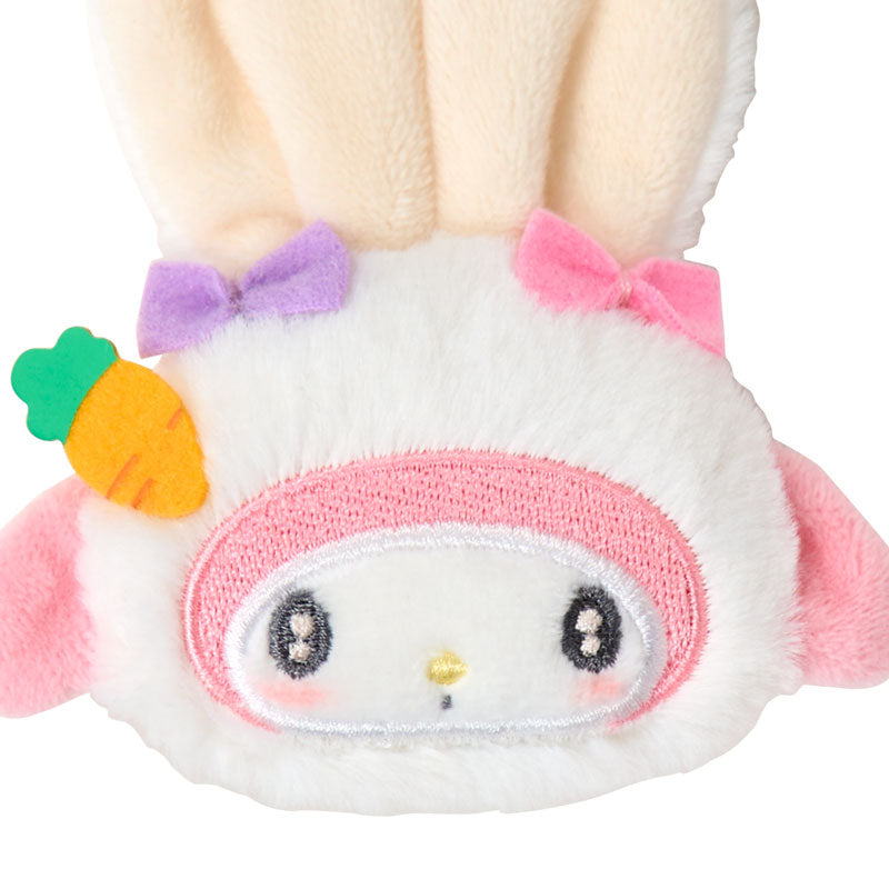 Sanrio | Sanrio Characters Fluffy Rabbit Face-Shaped Hair Clip - My Melody