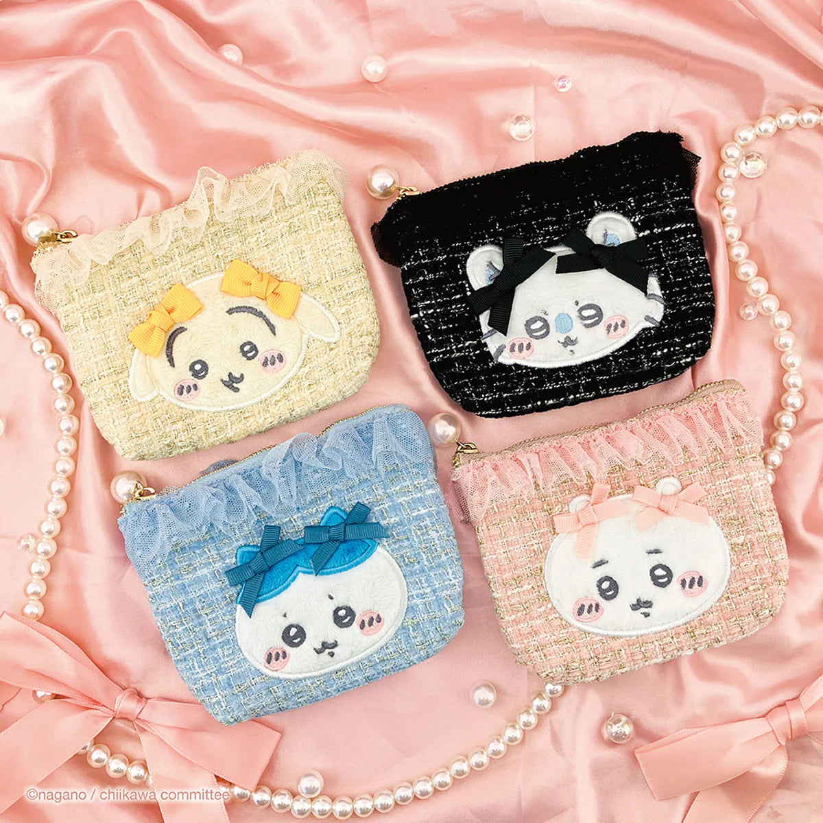 Chiikawa | 'Chiikawa Ribbon Tweed Tissue Pouch - Chiikawa