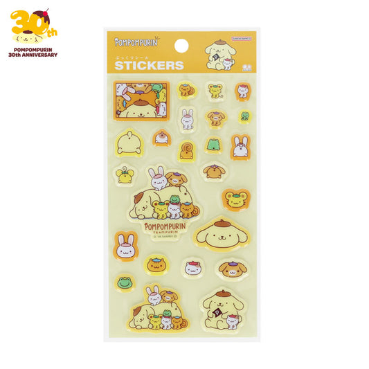 Sanrio | Sanrio Characters Plump Sticker Sheet - Pompompurin (Orange)