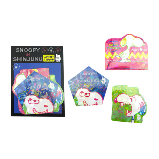 PEANUTS | Snoopy Town Shinjuku Limited Sticker Set (3 Pieces)