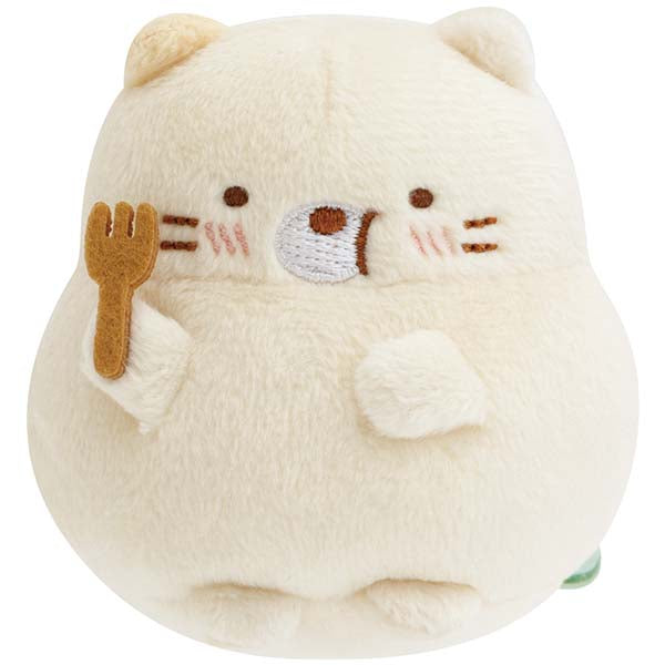 San-X | Sumikko Gurashi Raccoon Round Restaurant Hand-held Tenori Plush Toy