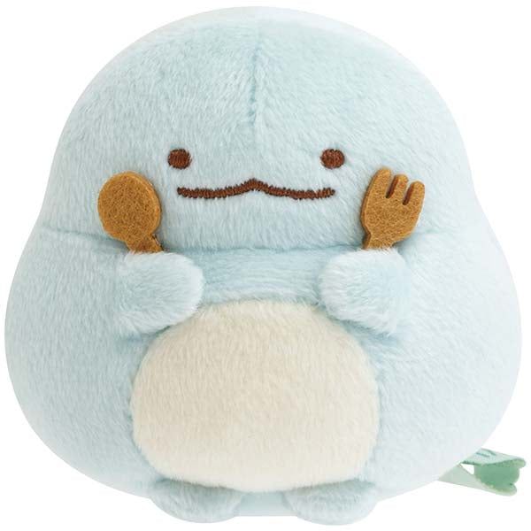 San-X | Sumikko Gurashi Raccoon Round Restaurant Hand-held Tenori Plush Toy