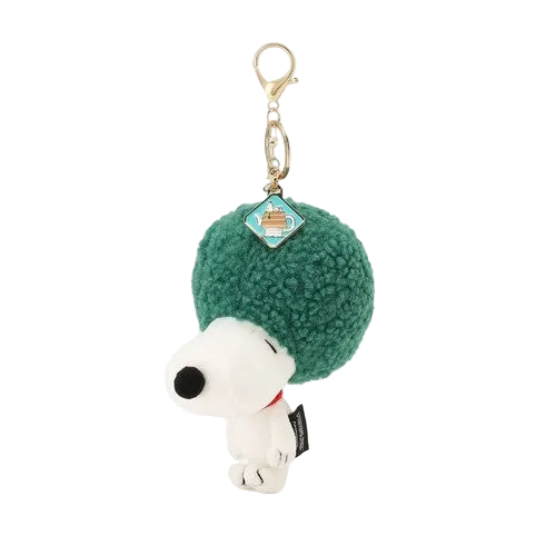 PEANUTS | Snoopy Afternoon Tea Plush Keychain - Green
