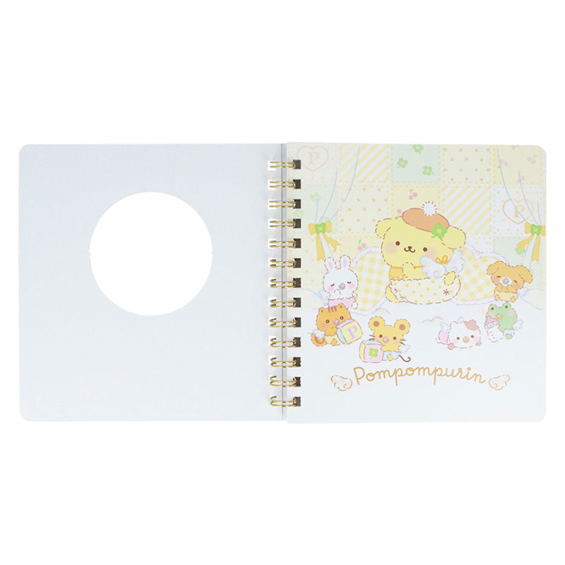 Sanrio | Sanrio Characters Square Ring Notebook with Window - Pompompurin (Yellow)