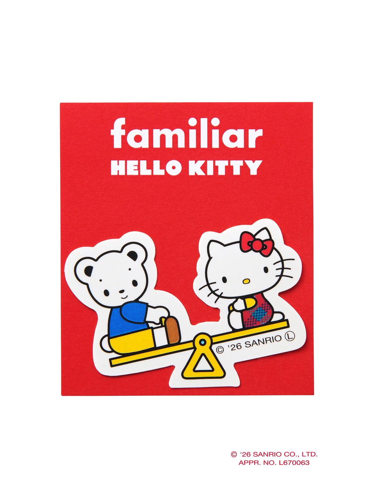 Sanrio | Familiar X Hello Kitty Collaboration Sticker