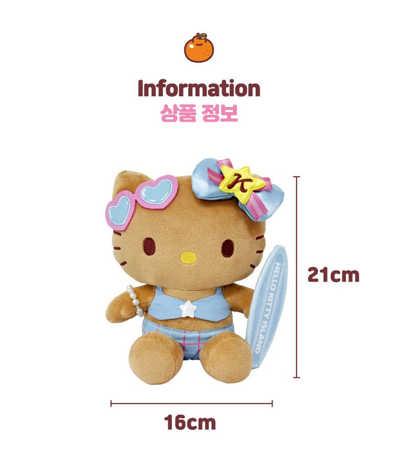Sanrio Korea | Sanrio Hello Kitty Jeju Island Limited Surfing Plush Toy