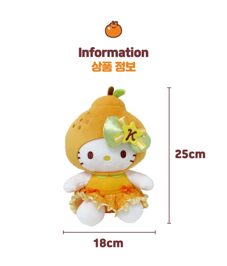 Sanrio Korea | Sanrio Hello Kitty Jeju Island Limited Hallabong (Citrus Fruit) Plush Toy