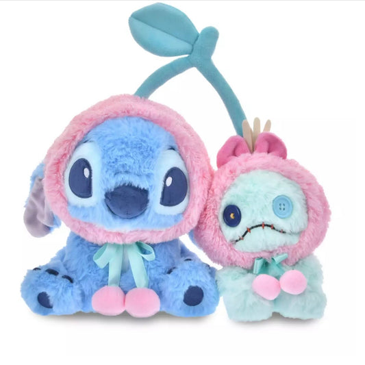 Disney Store JP | GLOSSY FRUITS Plush Toy - Stitch & Scrump