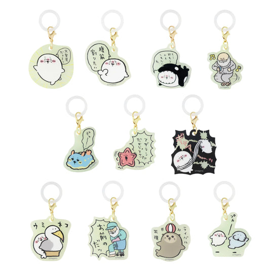 Nagano | Nagano Characters Grandpa And Seal Glow-in-the-Dark Acrylic Charm Marker Blind Bag (11 Types)
