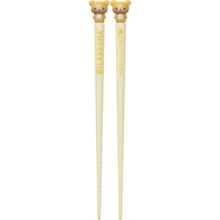 San-X | Rilakkuma Chopsticks With Mascots - Rilakkuma