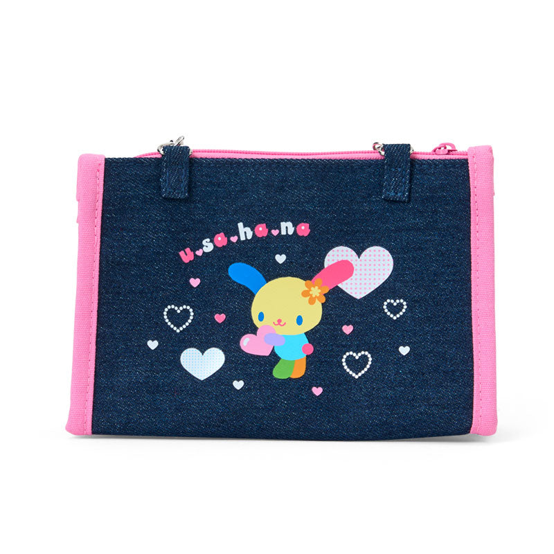 Sanrio | Sanrio Characters Munekyun Heisei Girls' Items Denim Pouch - Ushana