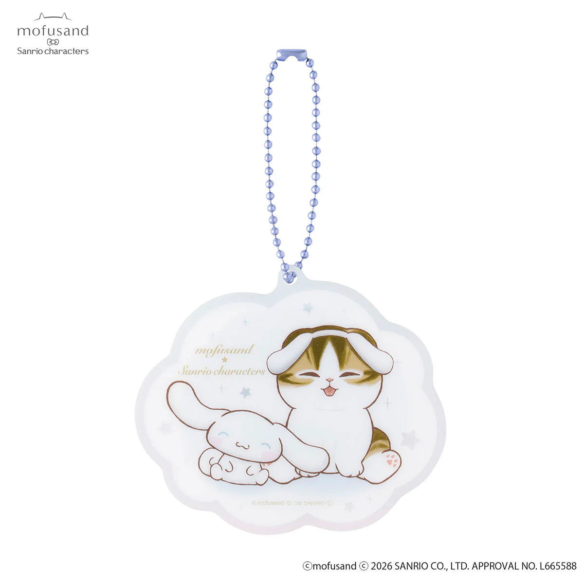 Mofusand | Mofusand x Sanrio Characters Trading Acrylics Mini Mirror Keychain Blind Box (6 Types)