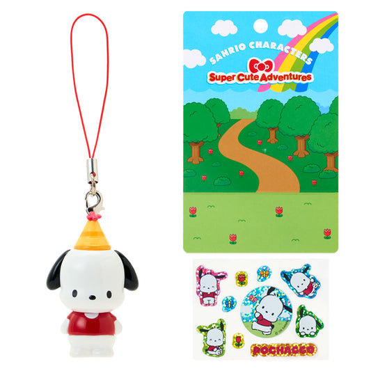 Sanrio | Sanrio Characters Super Cute Adventures Strap & Sticker Set - Pochacco