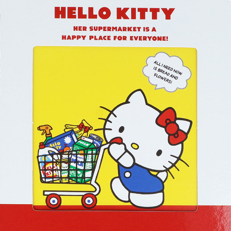 Sanrio | Sanrio Characters Square Ring Notebook with Window - Hello Kitty (White)