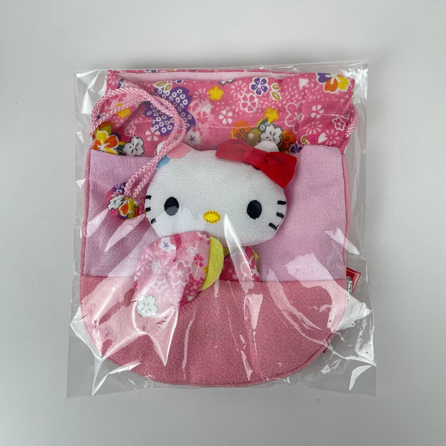 Sanrio | Sakura Kimono Design Drawstring Bag - Hello Kitty Face (Pink)