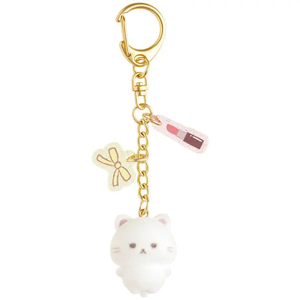 San-X | Ishiyowa-chan Can You Defeat Temptation? Flocky Mascot Keychain - Kouhai-chan