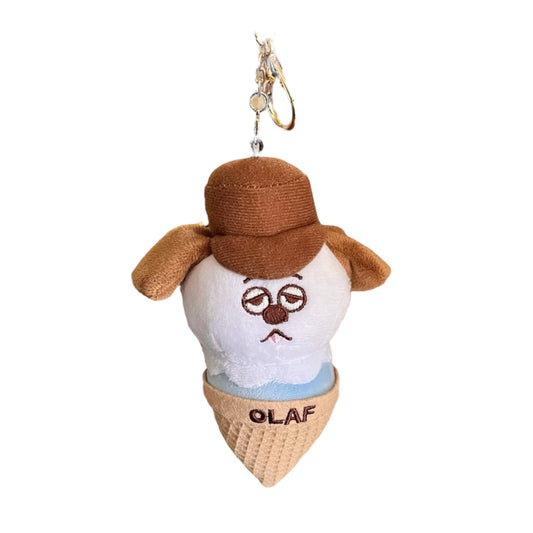 PEANUTS | Snoopy Taipei Limited | Snoopy Ice Cream Waffle Cone Plush Keychain - Olaf