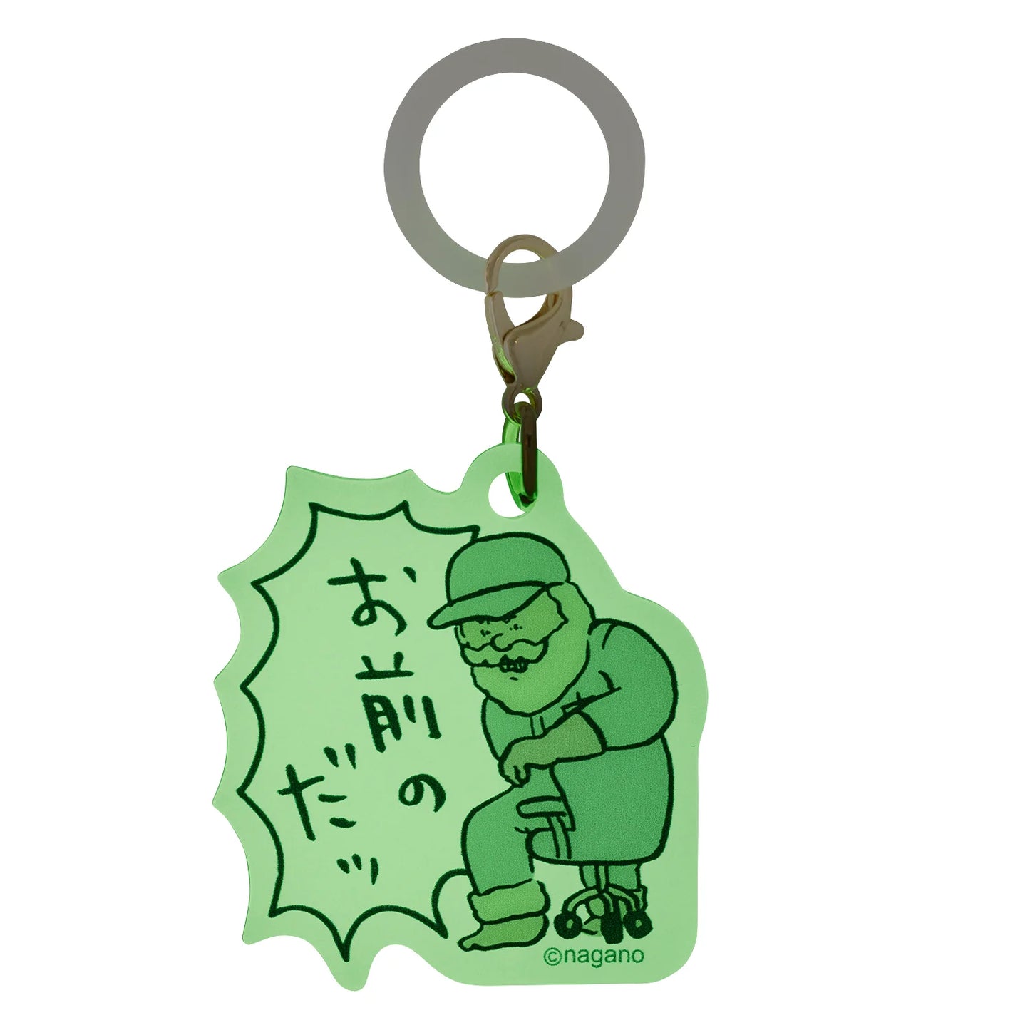 Nagano | Nagano Characters Grandpa And Seal Glow-in-the-Dark Acrylic Charm Marker Blind Bag (11 Types)