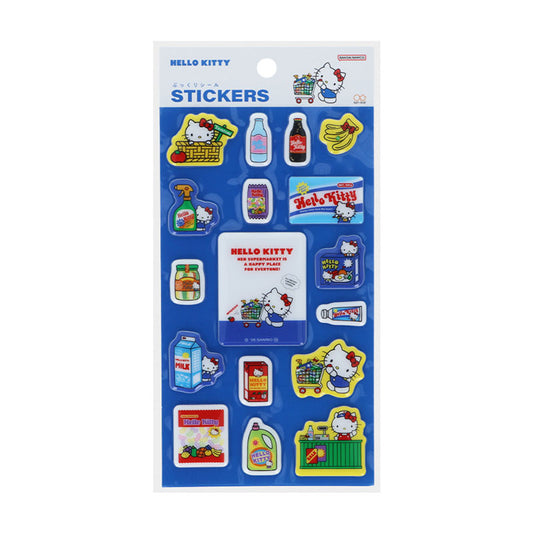Sanrio | Sanrio Characters Plump Sticker Sheet - Hello Kitty (Blue)