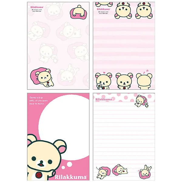 San-X | Rilakkuma Memo Pad - Korilakkuma