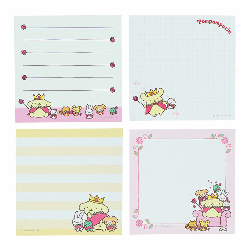 Sanrio | Sanrio Characters Square Memo - Pompompurin (Pink)