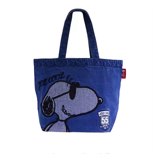 PEANUTS | Snoopy Joe Cool 55th Anniversary Denim Tote Bag