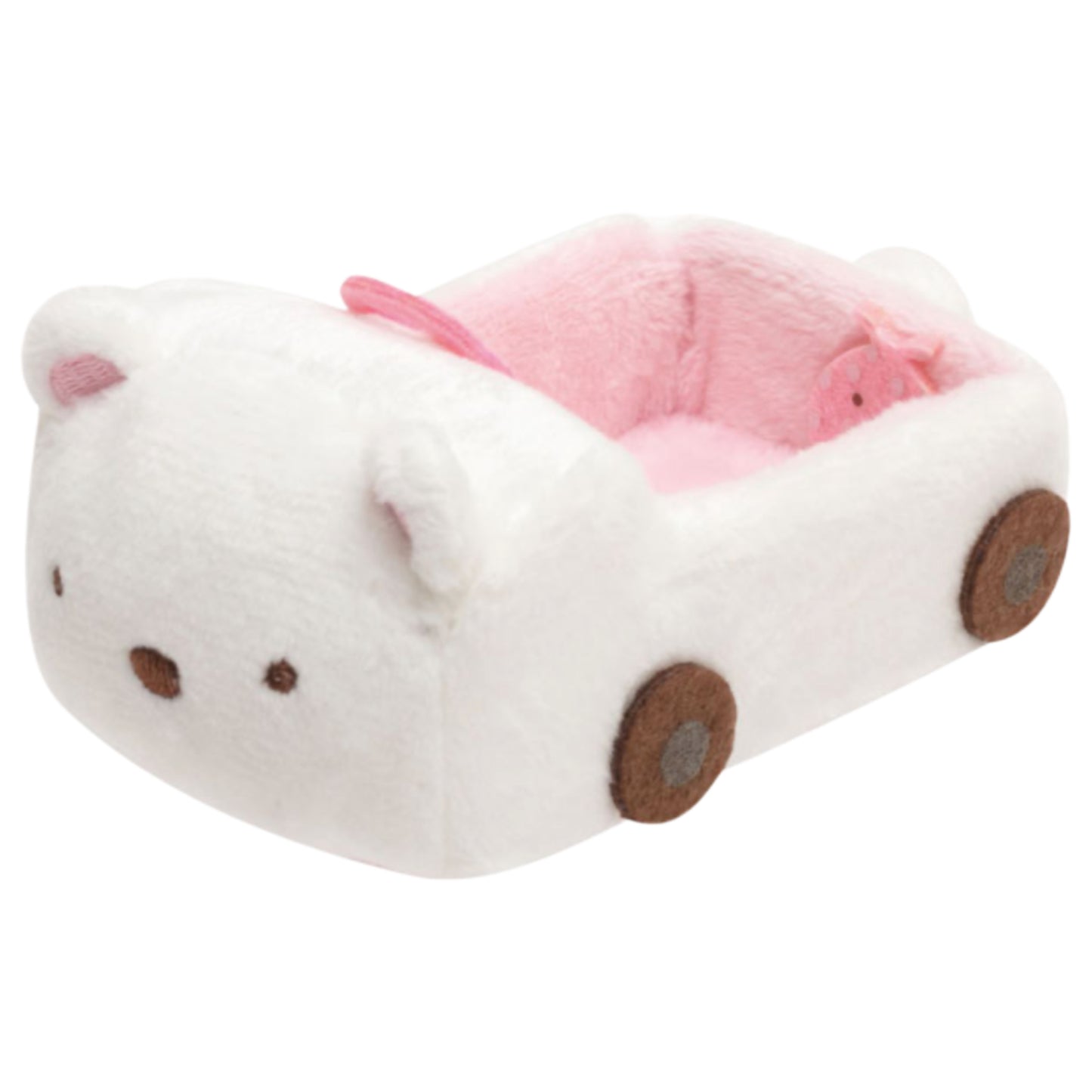 San-X | Sumikko Gurashi Collection | Sumikko Hand-helod Tenori Plush Polar Bear Car MX97701