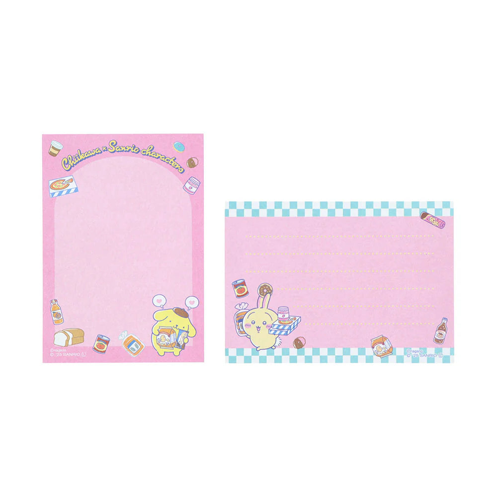 Chiikawa | Chiikawa × Sanrio Characters Mini Memo Pad (Usagi × Pompompurin)