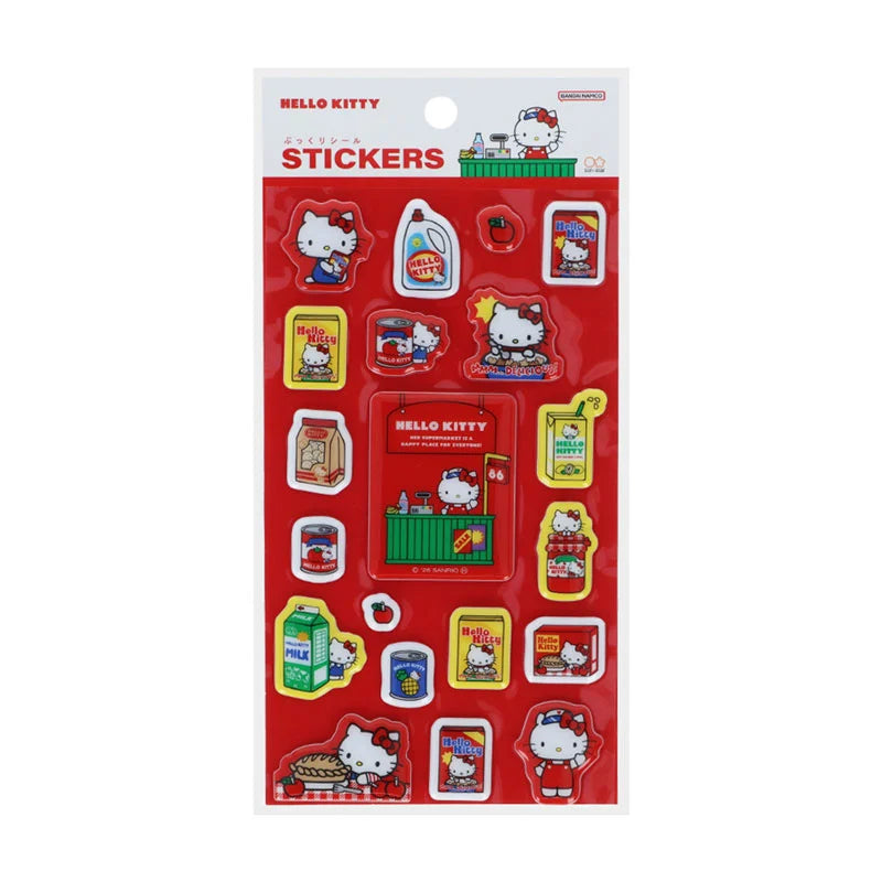 Sanrio | Sanrio Characters Plump Sticker Sheet - Hello Kitty (Red)