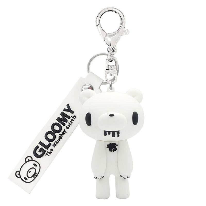 GLOOMY BEAR | GLOOMY The Naughty Grizzly Figure Keychain - MONO WHITE