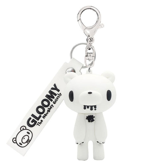 GLOOMY BEAR | GLOOMY The Naughty Grizzly Figure Keychain - MONO WHITE