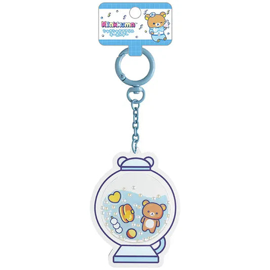 San-X | Rilakkuma Lab Theme Shaka Shaka Acrylic Keychain - Rilakkuma